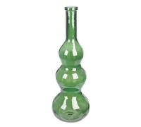 GILDE Jarrón de Cristal Balleros - Forma abombada - Verde - Altura 75 cm x diámetro 27 cm - Jarrón Decorativo