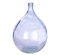 GILDE Jarrón de Suelo Córdoba - Cristal - Lila - Brillante Redondo - Altura 56 cm x Ø 40 cm - Florero Impermeable