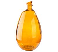 GILDE Jarrón orgánico, Cristal, marrón, Altura 47 cm x diámetro 26 cm, jarrón Decorativo bulboso, producción Europea, Material Reciclado