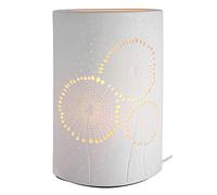 Gilde Lámpara decorativa de porcelana, diseño de diente de león, altura 28 cm