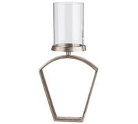 GILDE Nostro - Portavelas (Aluminio, 27 x 20 cm), Color champán