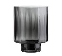 Gilde Novus - Portavelas (Cristal, 27,5 x 35 cm), Color Gris