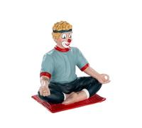 Gildeclowns GILDE - Figura de Mujer de Yoga de Payaso de Resina, para Regalo, Coleccionable, Multicolor, 10 cm de Alto, 10 cm de Ancho, 7 cm de Profundidad