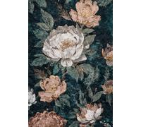 Gilded Floral Journal: 6x9 Lined Dark Academia Notebook for Women: A Moody Peony Pattern Notebook with Gold Accents | The Perfect Luxury Botanical Gift for Artists & Writers