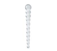 Gildo Glass No. 20 - dildo de vidrio con cuentas (transparente)