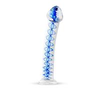 Gildo Número 4 - Consoladores de Crystal, Estimulador para punto G y Próstata, Longitud 17.50 cm, Diametro 2.70 - 3.70 cm