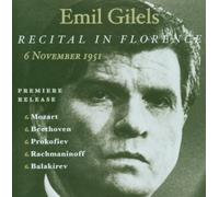 GILELS EMIL (piano) - Recital Florenz, 6. Nov. 1951