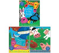 Giles Andreae Collection 3 Books Set (Rumble in the Jungle, Commotion In The Ocean, Farmyard Hullabaloo)