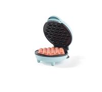 Giles & Posner Bubble Waffle Maker - Placa de cocción de 18 cm, revestimiento antiadherente sin PFAS, luces indicadoras de encendido/listo, dulce/salado, fácil de limpiar, 600W, Sorbet Blue