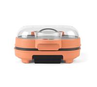 Giles & Posner Funfair Hamburguesera - Sandwiches de desayuno, cocina 2 a la vez, plato de calentamiento de bollos, líneas de parrilla, barbacoa, salchicha, hamburguesa con queso, cocina en menos de 7