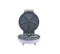 Giles & Posner Heart Waffle Maker - UK PLUGGED 18cm Aluminium Non-Stick Plates, PFAS-Free, Adjustable Temperature Dial, Power/Ready Indicator Lights, 750 W, Purple, Sorbet Collection