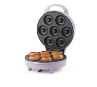Giles & Posner Mini Doughnut Maker - Placas de cocina antiadherentes para 7 donuts, máquina de donuts fácil de limpiar, máquina de golosinas para niños, apagado automático, luces indicadoras, 1000W.