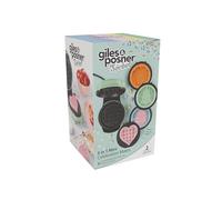 GILES & POSNER Mini Waffle Maker - Placas de Cocción Desmontables Anti-Adherentes 5 en 1, Crea Gofres para Celebraciones, Navidad, San Valentín, Halloween, Pascua, Toque Frío, Fácil de Limpiar, Verde