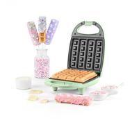 Giles & Posner Stick Waffle Maker - Belgian Waffle Maker con placas antiadherentes para fácil limpieza, pies antideslizantes, tiempo de precalentamiento de 3 minutos, luces indicadoras de encendido