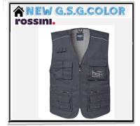 Gilet Hombre Florida HH298 Rossini Estivo Con Bolsillos Escote En V Y Cremallera