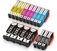 GILIMEDIA 33XL Cartuchos de Tinta para Epson 33 33XL Tinta Compatible con Epson Expression Premium XP-900 XP-830 XP-7100 XP-645 XP-640 XP-635 XP-630 XP-540 (Paquete de 16)