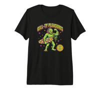 Gill-ty Pleasures - Monstruo de pez Divertido Surfista Halloween Verano Camiseta Premium