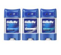 Gillette Arctic Ice, Power Rush, Cool Wave Desodorante Gel Trabajo Mixto Lote...