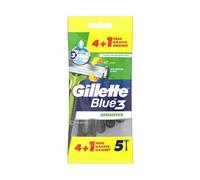Gillette Blue 3 Sensitive Cuchilla Afeitar Desechables 5uds