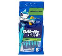 Gillette - Blue II Plus Maquinilla de afeitar desechable (paquete de 8)