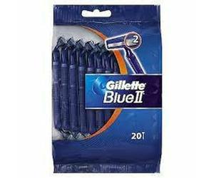 Gillette BlueII - Maquinillas Desechables para Hombre 15+5, dos Hojas de Afeitar, Cabezal Fijo