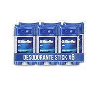 Gillette Clear Gel Antitranspirante Y Desodorante Power Rush Para Hombre, 70 ml x 6