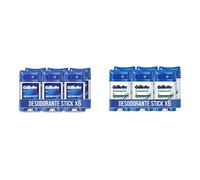 Gillette Clear Gel Desodorante Antitranspirante Cool Wave Para Hombre, 70 ml x 6 & Hydra Gel Desodorante Antitranspirante Eucalipto Para Hombre, 70 ml x 6