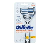 Gillette Contemporary White Plastic Sensitive SkinGuard Razor, 2 Blades, 1 Count, Men's Unisex-Adults
