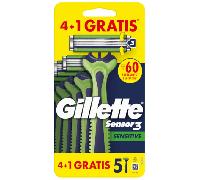Gillette Desechable Sensor3 Sensitive 4+1 uds