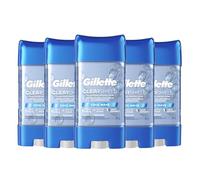 Gillette Desodorante antitranspirante para hombre, gel transparente, ola fría, protección de 72 horas, 3,8 oz, paquete de 5, 540 g (19 oz) en total