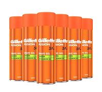 Gillette Fusion 5 Ultra sensible hombre afeitado Gel, 200 ml, pack de 6