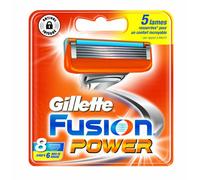 Gillette fusion power - Recambios para cuchillas de afeitar (testados dermatológicamente, 8 unidades)