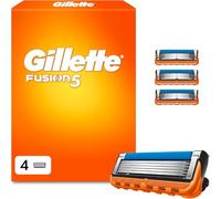Gillette Fusion5 - Cuchillas de afeitar, 4 cuchillas de repuesto originales para hombres con tira lubricante más grande para un deslizamiento suave y 5 cuchillas para un afeitado increíblemente