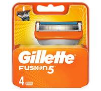 Gillette Fusion5 Cuchillas de recambio para maquinilla de afeitar, 4 unidades
