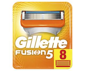 Gillette Fusion5 Maquinilla De Afeitar, 5 Hojas Antifricción, Para Un Afeitado Imperceptible, 8 Unidad ( Paquete de1)
