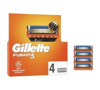 Gillette Fusion5 Pack de 4 Recambios Para Maquinillas De Afeitar, Cuchillas De Afeitar Con 5 Hojas, Banda De Gel Lubricante y Recortadora De Precisión