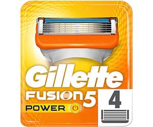 Gillette Fusion5 Power Maquinilla , 4 Recambios, 5 Hojas Antifricción, Para Un Afeitado Imperceptible
