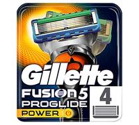Gillette Fusion5 ProGlide Power - Cuchillas de afeitar para hombre, 4 recambios, con tecnología FlexBall que responde a los contornos