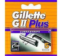 Gillette GII Plus - Recambio de Maquinilla de Afeitar para Hombre 5 Recambios