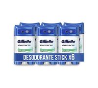 Gillette Hydra Gel Desodorante Antitranspirante Aloe Para Hombre, 70 ml x 6