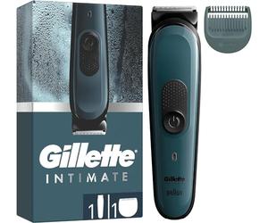 Gillette Intimate - Cortapelos íntimos para hombre i3, pezuña para piel sensible y cuchillas de metal irrompibles, cortapelos eléctricos impermeables con sistema Skinfirst, hasta 80 minutos de