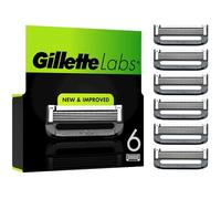 Gillette Laboratorios de maquinillas de afeitar, 6 piezas, ajuste a GilletteLabs Con barra exfoliante y maquinilla de afeitar caliente, maquinillas de afeitar Gillette