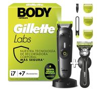 Gillette Labs Body + Intimate i7 - Recortadora corporal y maquinilla de afeitar