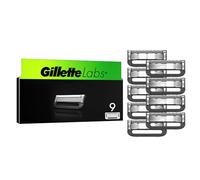 Gillette Labs - Cuchillas de afeitar para hombre, 9 cuchillas de repuesto, compatibles con todas las maquinillas de afeitar GilletteLabs (incluye maquinilla de afeitar con calefacción)