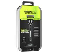 Gillette Labs With Exfoliating Bar, 1 Mango - 5 Cuchillo Recargable, Estuche De Viaje Y Soporte 6x5 Piezas