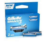 Gillette Mach 3 - Cuchillas de afeitar manuales, paquete de 2 cartuchos
