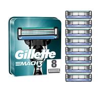 Gillette Mach 3 - Cuchillas de recambio para maquinilla de afeitar (8 unidades)