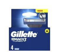 Gillette Mach3 Turbo Recambio 4 Uds