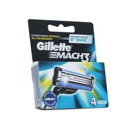 Gillette Mach3 Cuchillas de recambio 4 uds