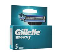 Gillette Mach3 Cuchillas de recambio 5 unidades